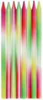 Folat candeline neon delight candeline compleanno 24 pezzi colori neon-3