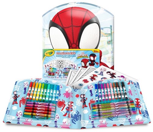 Crayola set da colorare Spider-Man - Valigetta creativa 40 pezzi per bambini