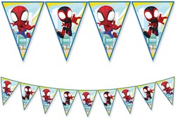 Globos bandierina di carta Spidey FSC 3 metri decorazione festa bambini