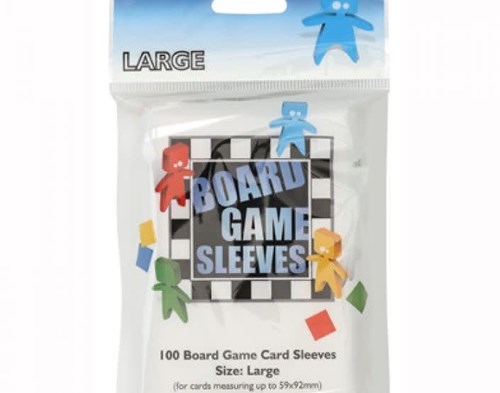 Asmodee bustine per giochi da tavolo - carte grandi 59x92mm - 100 pezzi