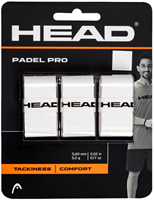 Head Padel Pro Overgrip - White - Pack of 3