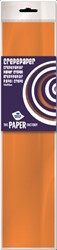 10 fogli di carta crespa arancione 100511