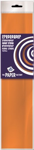 10 fogli di carta crespa arancione 100511