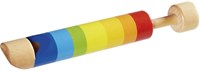 Goki flauto di legno con pistone - giocattolo musicale colorato per bambini-2