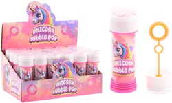 Johntoy bolle di sapone unicorno Aqua Fun con gioco 50ml giocattolo
