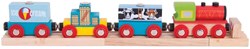 BigJigs treno merci in legno - trenino giocattolo 38 cm