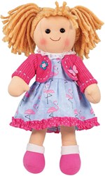BigJigs bambola Maggie - bambola morbida 34 cm per bambini
