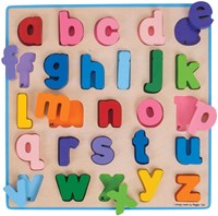 Bigjigs Puzzle dell'alfabeto minuscolo a pezzi