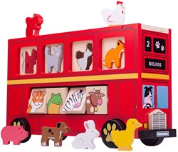 Bigjigs Bus Sorter rosso