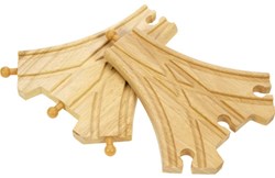 Bigjigs Houten Rails - 3-weg Splitsing, 2st.