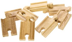 BigJigs mini binari in legno set espansione treno - 8 pezzi