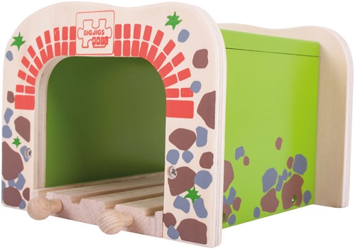 BigJigs tunnel doppio per trenino in legno - giocattolo in legno-2