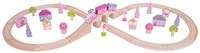 BigJigs set treno in legno fatine rosa - giocattolo 40 pezzi-3