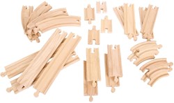 Bigjigs Set di binari dritti e curvi