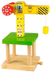 Bigjigs Houten Rails -  Hijskraan