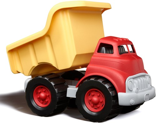 Green Toys camion ribaltabile giocattolo sostenibile rosso-giallo per bambini-3