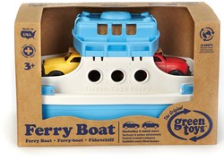 Green Toys traghetto con auto blu-bianco giocattolo sostenibile