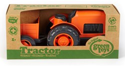 Green Toys trattore giocattolo sostenibile arancione con rimorchio