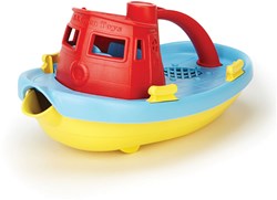 Green Toys rimorchiatore giocattolo da bagno - barca ecologica rossa