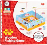 BigJigs gioco di pesca in legno gioco magnetico con base