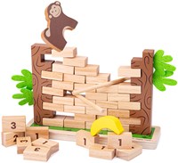 BigJigs gioco matematico in legno Jungle Crash - gioco educativo per bambini-2