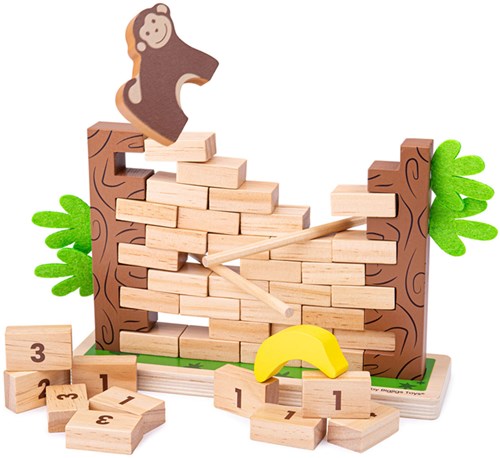 BigJigs gioco matematico in legno Jungle Crash - gioco educativo per bambini-2