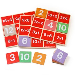 BigJigs gioco educativo Math Bingo moltiplicare e dividere