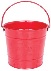 BigJigs secchiello giocattolo in metallo rosso - perfetto per giocare all'aperto