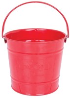 BigJigs secchiello giocattolo in metallo rosso - perfetto per giocare all'aperto