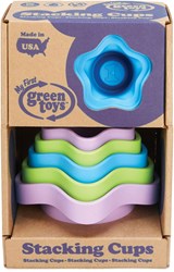 Green Toys tazze impilabili giocattolo da bagno sostenibile blu