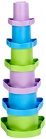 Green Toys tazze impilabili giocattolo da bagno sostenibile blu-2