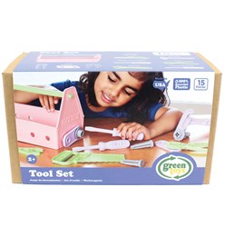 Green Toys set attrezzi rosa giocattolo sostenibile