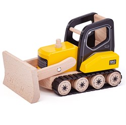 Tidlo bulldozer in legno giocattolo veicolo da costruzione per bambini