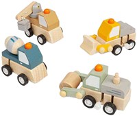 BigJigs camion giocattolo in legno FSC certificato colorato