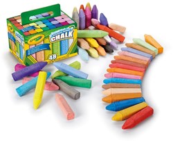 Crayola gessetti da marciapiede outdoor - 48 pezzi gioco colorato