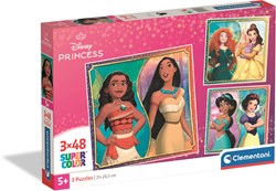 Clementoni puzzle Disney Princess 3x48 pezzi cartone colorato
