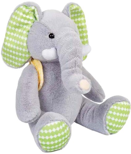 BigJigs peluche giocattolo piccolo elefante morbido multicolore