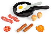 BigJigs set colazione in legno giocattolo - gioco di ruolo colorato per bambini-3
