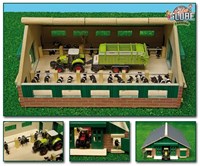Kids GLOBE stalla in legno giocattolo fattoria scala 1:87-2