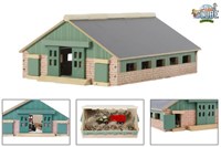 Kids GLOBE stalla in legno giocattolo fattoria scala 1:87