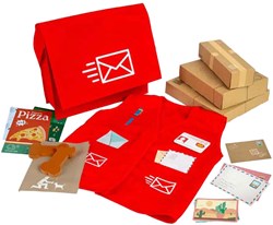 BigJigs costume postino - travestimento giocattolo con accessori
