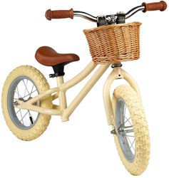 BigJigs bici senza pedali balance bike - cream - bici per bambini