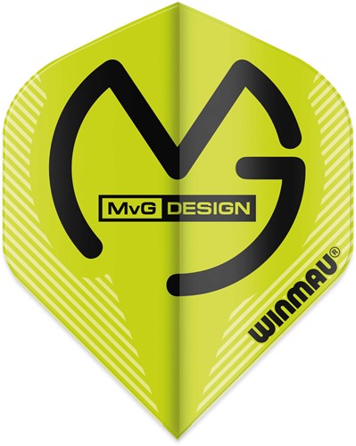Winmau alette da freccette Michael van Gerwen verde standard 3 pezzi