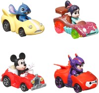 Fisher-Price Hot Wheels auto da corsa Disney set 4 veicoli giocattolo-2
