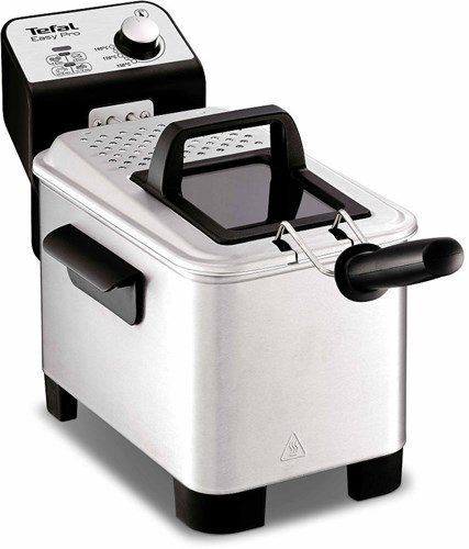 Tefal friggitrice - Easy Pro Premium 3L zona fredda acciaio inox nero