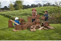 Cosy blocchi da costruzione cantiere set 75 blocchi in legno per esterno