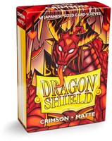 Dragon Shield bustine carte opache giapponesi Crimson 60 pezzi - carte da gioco