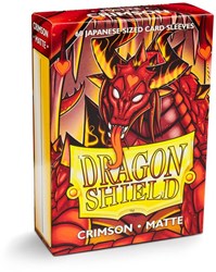 Dragon Shield bustine carte opache giapponesi Crimson 60 pezzi - carte da gioco