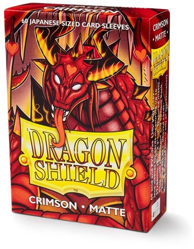 Dragon Shield bustine carte opache giapponesi Crimson 60 pezzi - carte da gioco-3