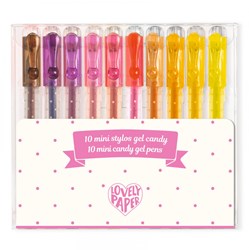 Djeco penne gel disegno 10 mini colori caramella set